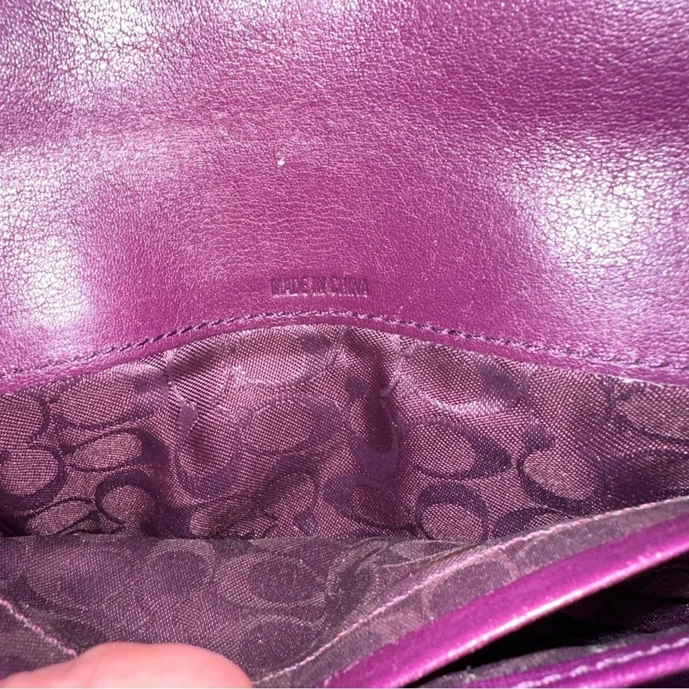 Coach Vintage Fuchsia Leather Wallet